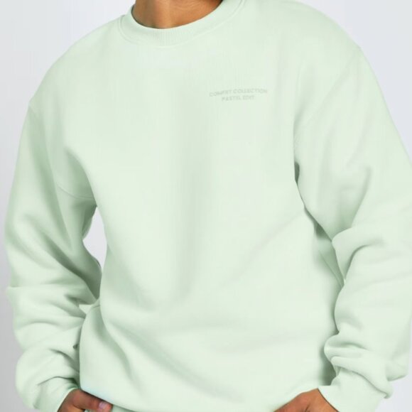 Comfrt Pastel Crew Sweat Set Mint Green SZ XL New With Tags - Picture 6 of 6